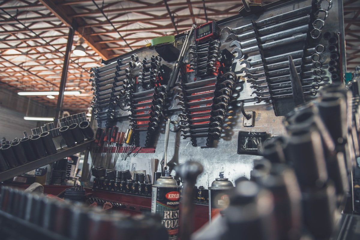 Certified mobile mechanic working on a vehicle on-site
